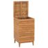 vidaXL Laundry Basket 40x40x70 cm Solid Teak Wood - Image 3