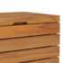 vidaXL Laundry Basket 40x40x70 cm Solid Teak Wood - Image 6