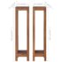 vidaXL Plant Stands 2 pcs 25x25x100 cm Solid Teak Wood - Image 6