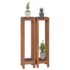 vidaXL Plant Stands 2 pcs 25x25x100 cm Solid Teak Wood
