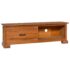 vidaXL TV Cabinet 112x30x37 cm Solid Teak Wood