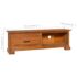 vidaXL TV Cabinet 112x30x37 cm Solid Teak Wood - Image 9