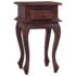 vidaXL Bedside Table Classical Brown 35x30x60 cm Solid Mahogany Wood - Image 4