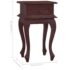 vidaXL Bedside Table Classical Brown 35x30x60 cm Solid Mahogany Wood - Image 8