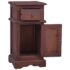 vidaXL Bedside Cabinet Classical Brown Solid Mahogany Wood - Image 4