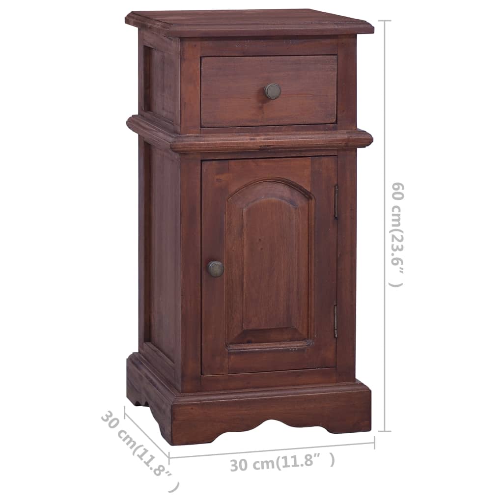 8719883996370_g_en_hd_7 vidaXL Bedside Cabinet Classical Brown Solid Mahogany Wood - Image 9