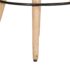 vidaXL Bar Stools 2 pcs Brown Rough Mango Wood and Real Leather - Image 4