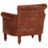 vidaXL Armchair Brown Real Goat Leather - Image 4