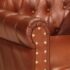 vidaXL Armchair Brown Real Goat Leather - Image 5