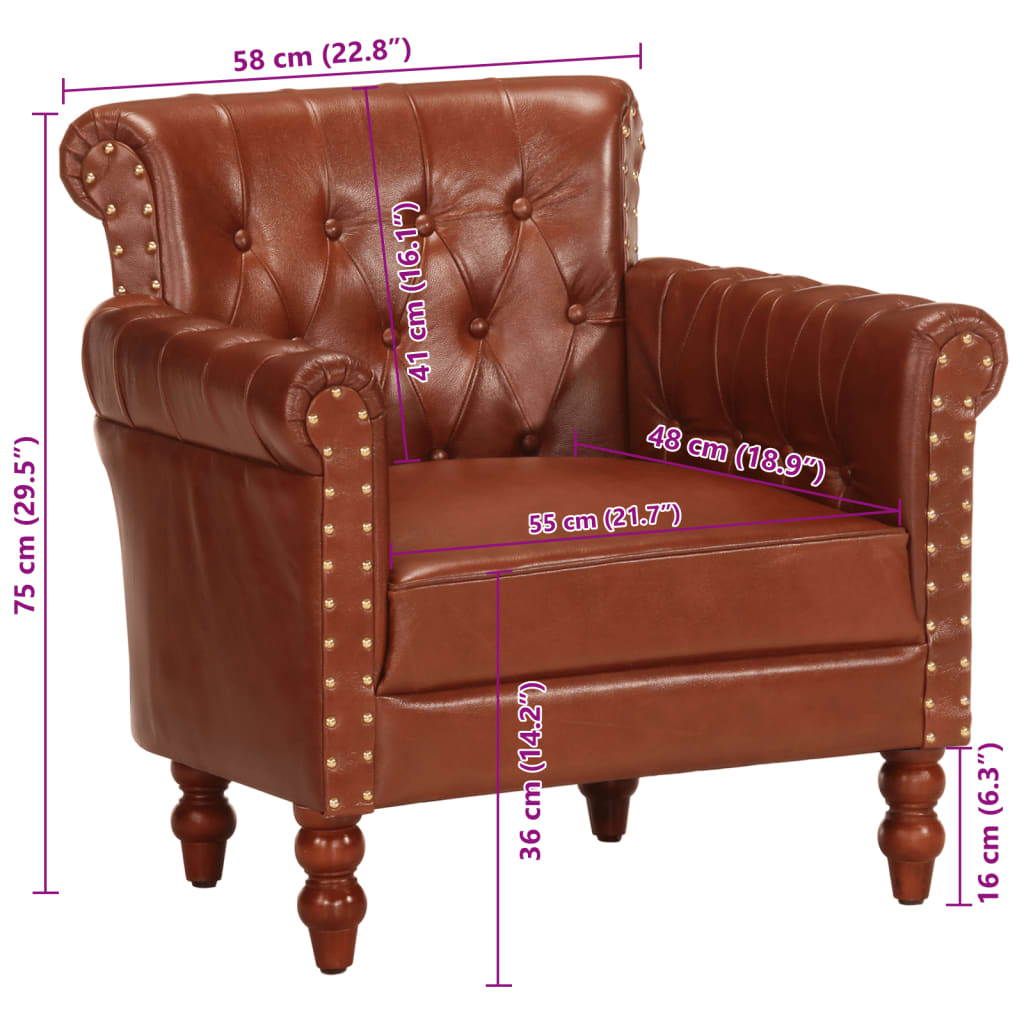 8719883998206_g_en_hd_8 vidaXL Armchair Brown Real Goat Leather - Image 9