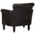 vidaXL Armchair Black Real Goat Leather - Image 4