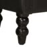 vidaXL Armchair Black Real Goat Leather - Image 7