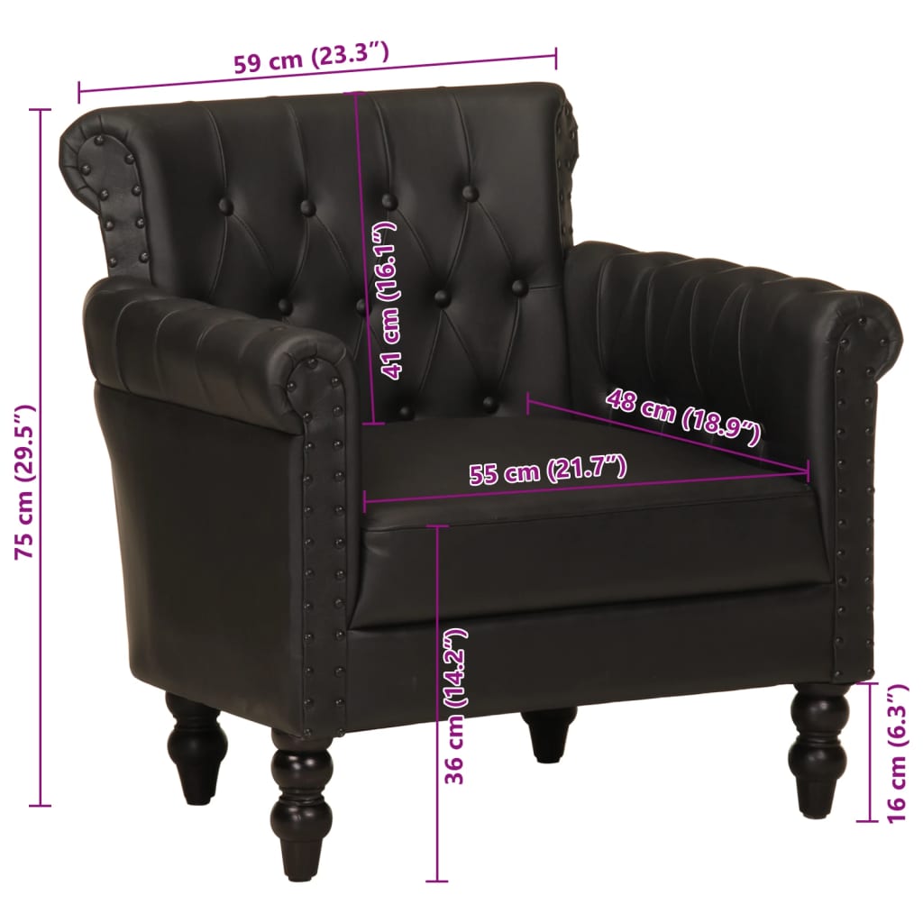 8719883998213_g_en_hd_8 vidaXL Armchair Black Real Goat Leather - Image 9