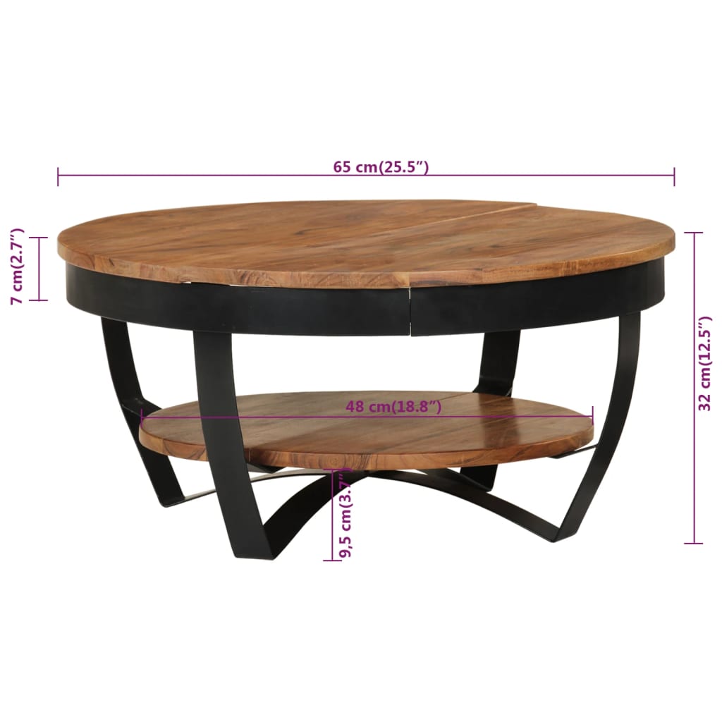 8719883998862_g_en_hd_7 vidaXL Coffee Table 65x65x32 cm Solid Acacia Wood - Image 8