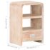 vidaXL Bedside Table 40x30x60 cm Solid Acacia Wood - Image 9