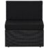 vidaXL 6 Piece Garden Lounge Set Poly Rattan Black - Image 10