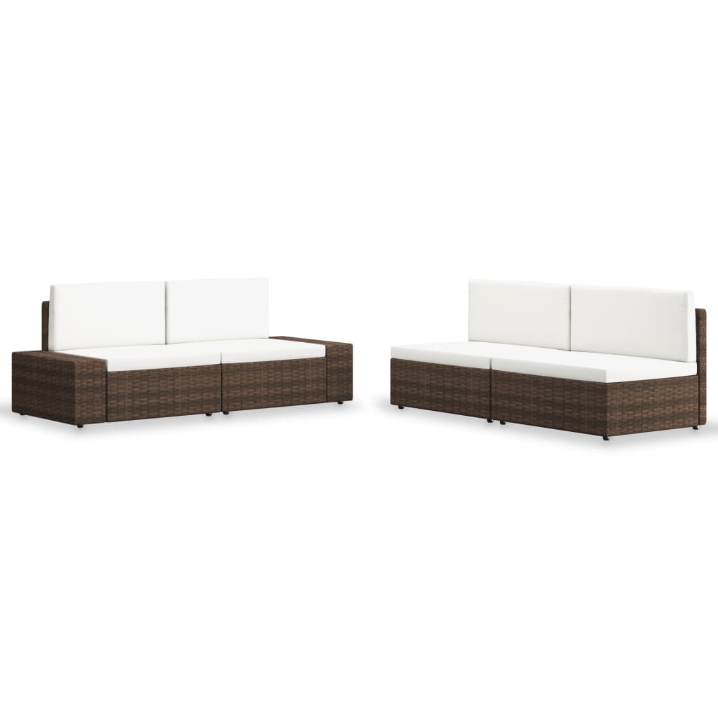 8720286001868_a_en_hd_1 vidaXL 4 Piece Garden Lounge Set Poly Rattan Brown - Image 1