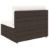 vidaXL 10 Piece Garden Lounge Set Poly Rattan Brown - Image 5