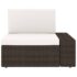 vidaXL 10 Piece Garden Lounge Set Poly Rattan Brown - Image 6