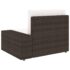 vidaXL 10 Piece Garden Lounge Set Poly Rattan Brown - Image 9