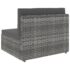 vidaXL 6 Piece Garden Lounge Set Poly Rattan Grey - Image 7