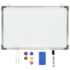 vidaXL Magnetic Dry-erase Whiteboard White 60x40 cm Steel