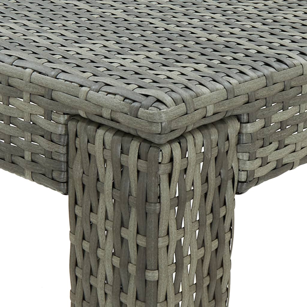 8720286003084_g_en_hd_3 vidaXL Garden Bar Table Grey 60.5x60.5x110.5 cm Poly Rattan - Image 4