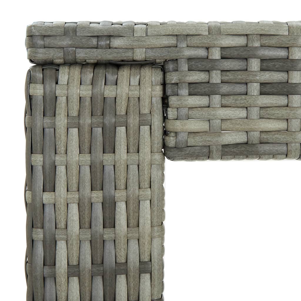 8720286003084_g_en_hd_4 vidaXL Garden Bar Table Grey 60.5x60.5x110.5 cm Poly Rattan - Image 5