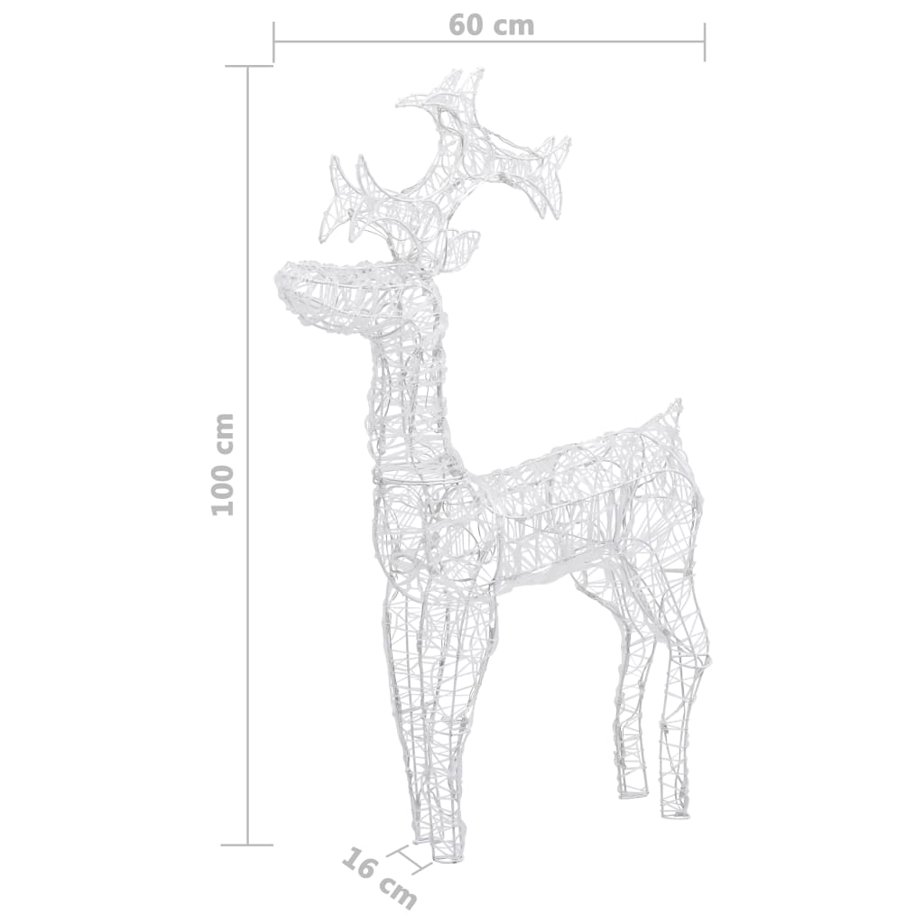 8720286005743_g_en_hd_6 vidaXL Reindeer Christmas Decoration 90 LEDs 60x16x100 cm Acrylic - Image 8