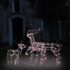 vidaXL 3 Piece Christmas Light Display Reindeers 229 LEDs