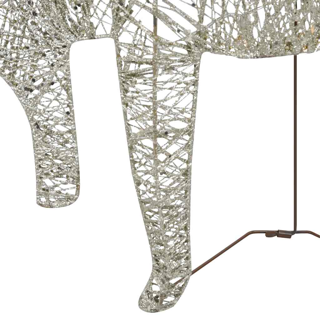 8720286005828_g_en_hd_3 vidaXL Reindeer & Sleigh Christmas Decoration 60 LEDs Outdoor Gold - Image 5