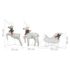 vidaXL Reindeer & Sleigh Christmas Decoration 60 LEDs Outdoor Gold - Image 7