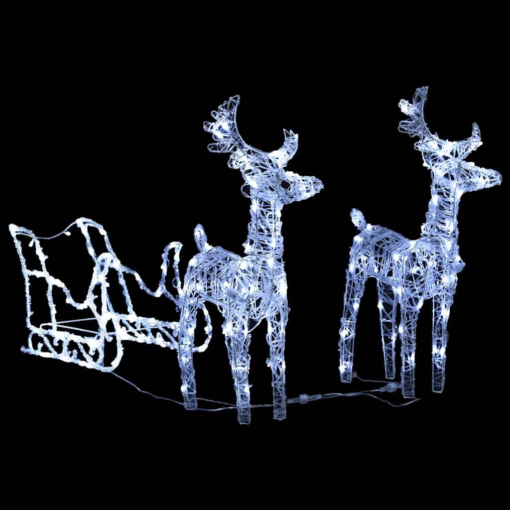 8720286005842_g_en_hd_1 vidaXL Reindeers & Sleigh Christmas Decoration 160 LEDs 130 cm Acrylic - Image 3