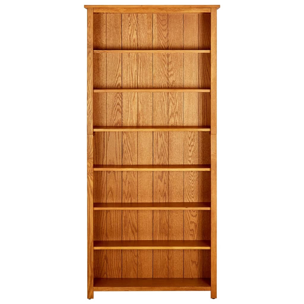 8720286006719_g_en_hd_1 vidaXL 7-Tier Bookcase 90x22.5x200 cm Solid Oak Wood - Image 2