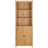vidaXL Bookcase with 2 Doors 70x30x180 cm Solid Oak Wood - Image 2
