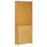 vidaXL Bookcase with 2 Doors 70x30x180 cm Solid Oak Wood - Image 6