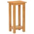 vidaXL Side Table 27x24x55 cm Solid Oak Wood