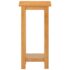 vidaXL Side Table 27x24x55 cm Solid Oak Wood - Image 2