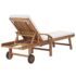 vidaXL Sun Loungers with Cushions 2 pcs Solid Teak Wood Cream - Image 5