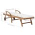 vidaXL Sun Loungers with Cushions 2 pcs Solid Teak Wood Cream - Image 10