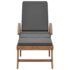vidaXL Sun Loungers with Cushions 2 pcs Solid Teak Wood Dark Grey - Image 3
