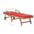 vidaXL Sun Loungers with Cushions 2 pcs Solid Teak Wood Red - Image 10