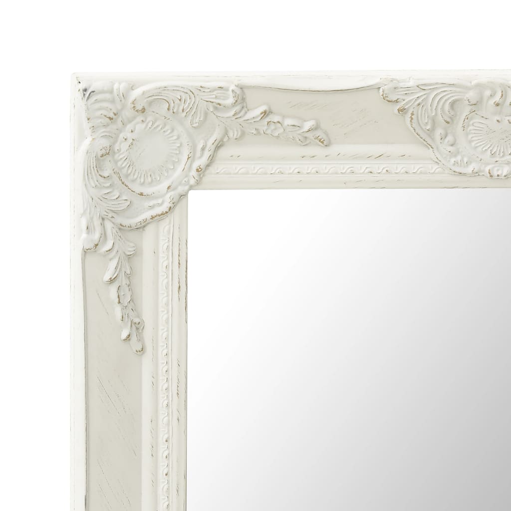 8720286009345_g_en_hd_3 vidaXL Wall Mirror Baroque Style 50x60 cm White - Image 4