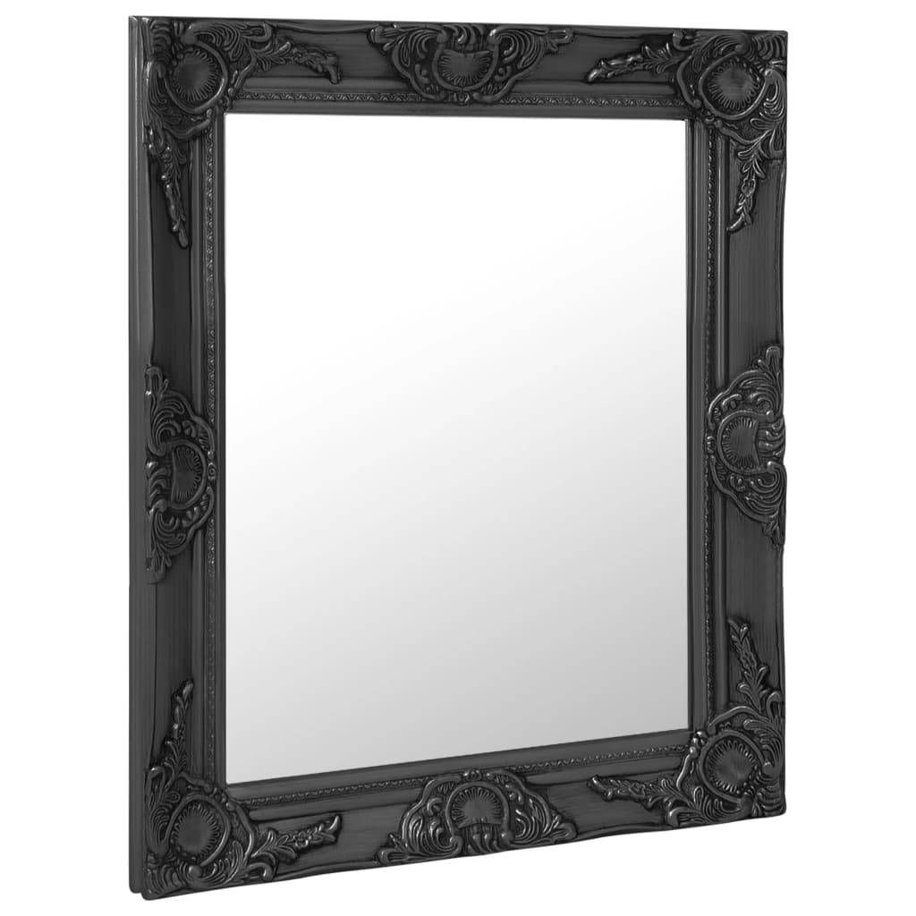 8720286009376_g_en_hd_1 vidaXL Wall Mirror Baroque Style 50x60 cm Black - Image 2