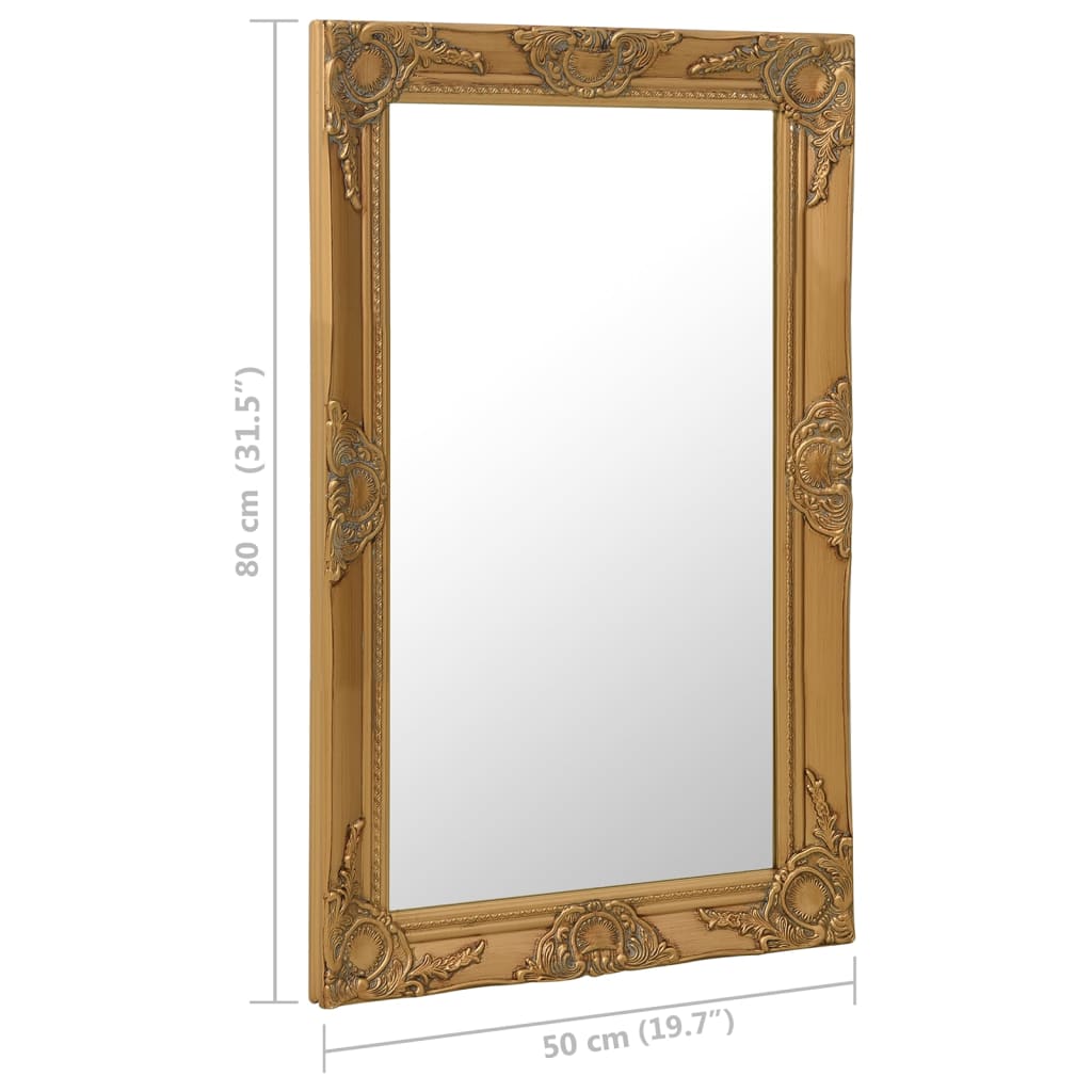 8720286009390_g_en_hd_5 vidaXL Wall Mirror Baroque Style 50x80 cm Gold - Image 6