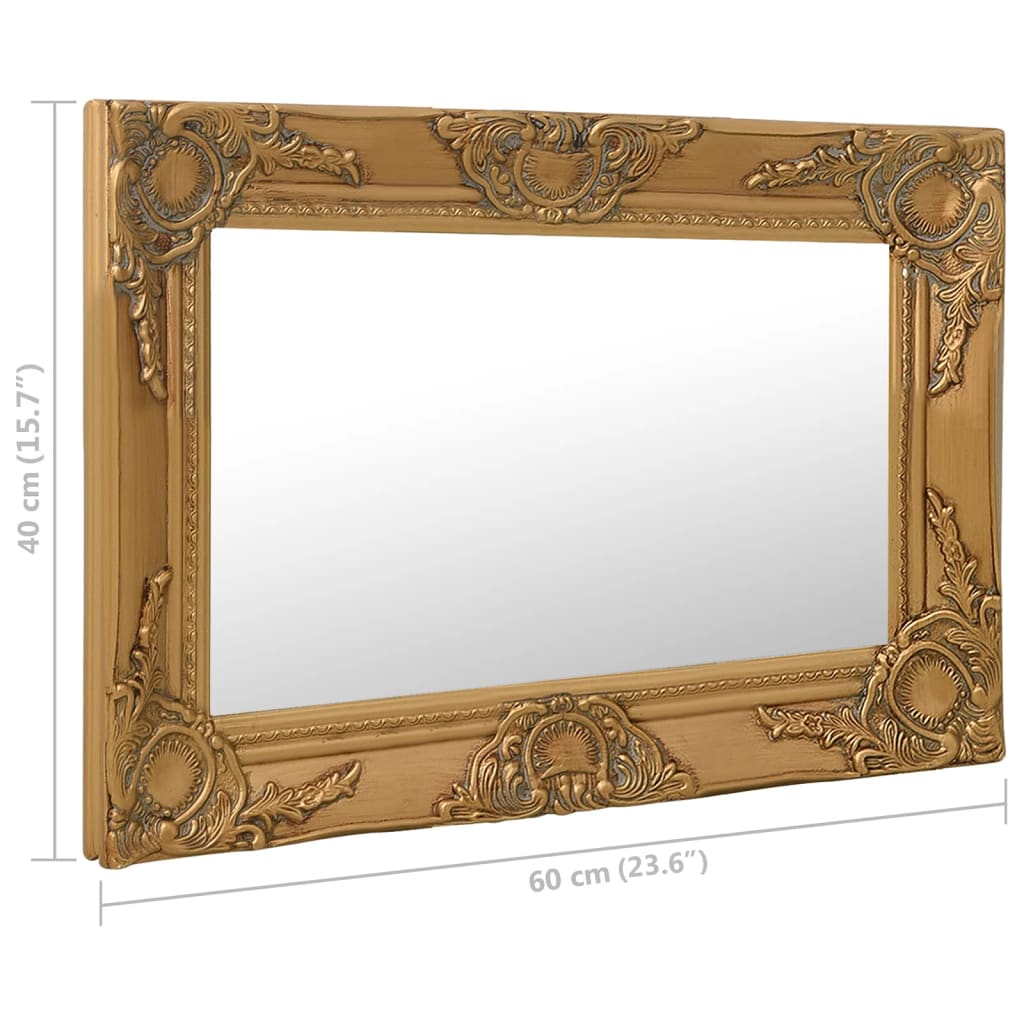 8720286009475_g_en_hd_5 vidaXL Wall Mirror Baroque Style 60x40 cm Gold - Image 6