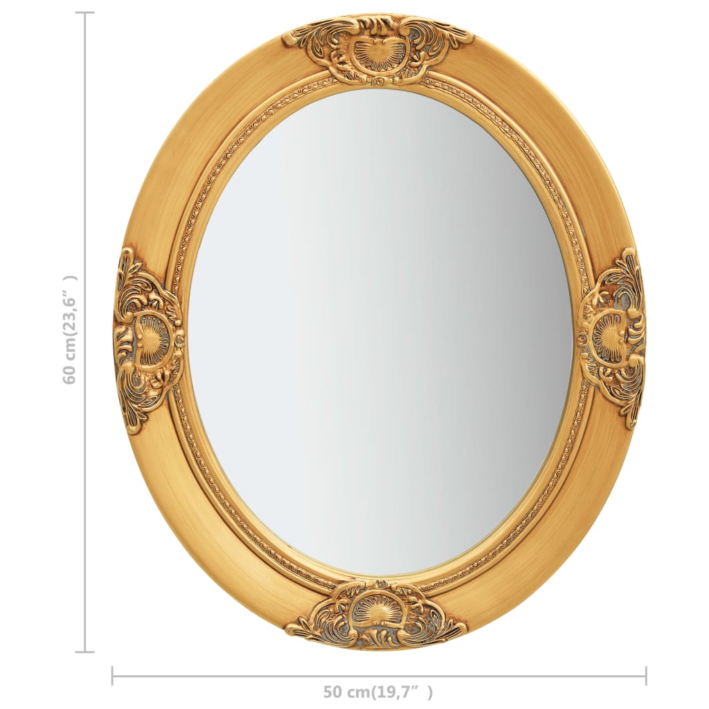 8720286009673_g_en_hd_5 vidaXL Wall Mirror Baroque Style 50x60 cm Gold - Image 6