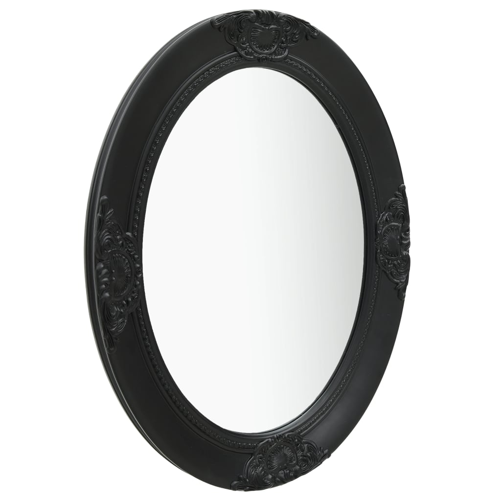 8720286009734_g_en_hd_1 vidaXL Wall Mirror Baroque Style 50x70 cm Black - Image 2