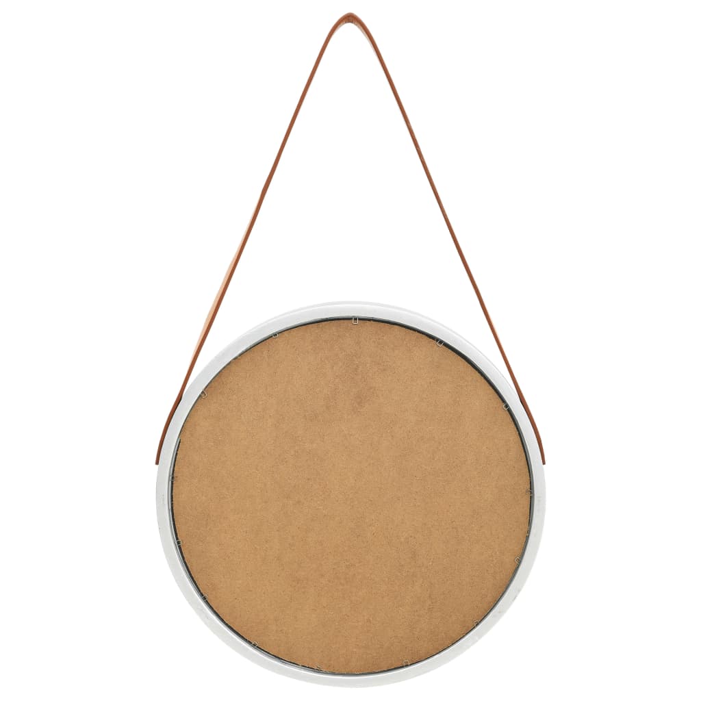 8720286009802_g_en_hd_4 vidaXL Wall Mirror with Strap 40 cm Silver - Image 5