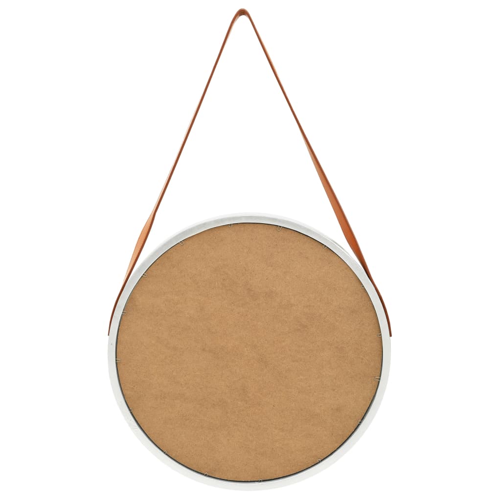 8720286009840_g_en_hd_4 vidaXL Wall Mirror with Strap 50 cm Silver - Image 5